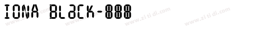 IONA Black字体转换